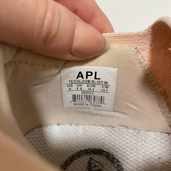 APL TechLoom Bliss Salmon‎ Pink Sneakers Women's Size 8 - Picture 4 of 7